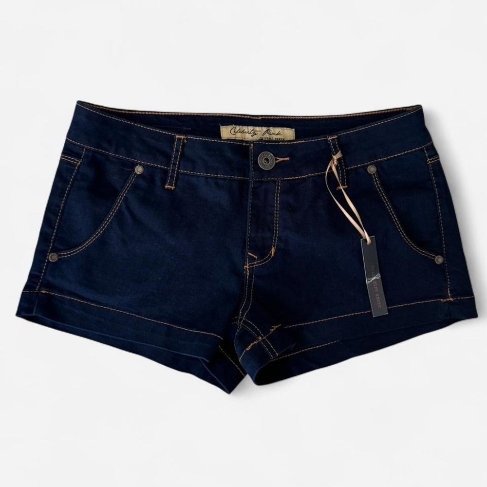 NEW WITH TAGS Celebrity Pink dark blue wash denim shorts